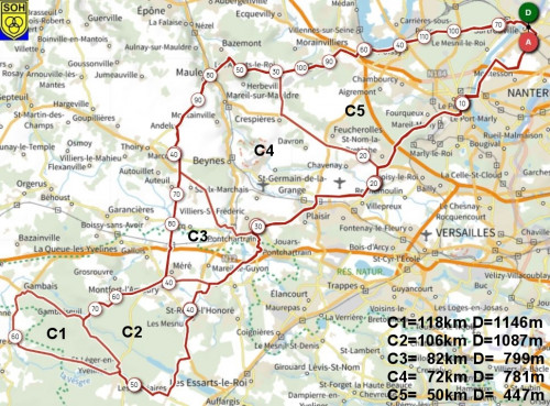 Sortie Club circuit C à 7h30