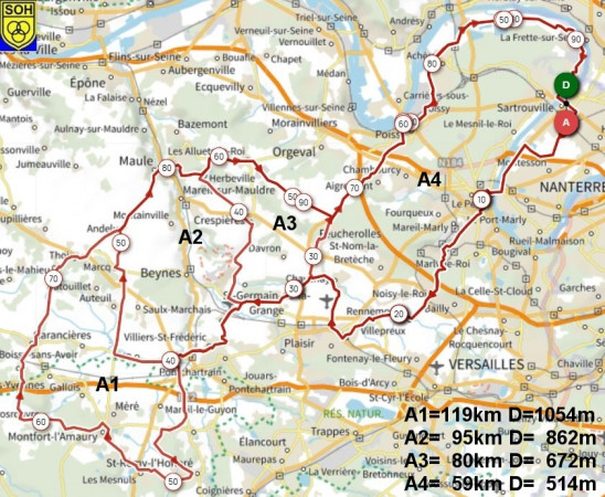 Sortie Club circuit A à 7h30